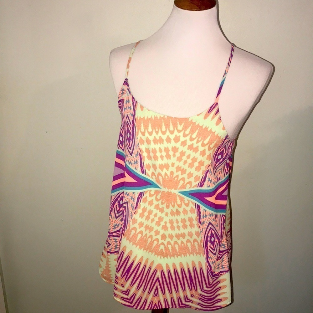Anthropologie Everly swing tank Sz S